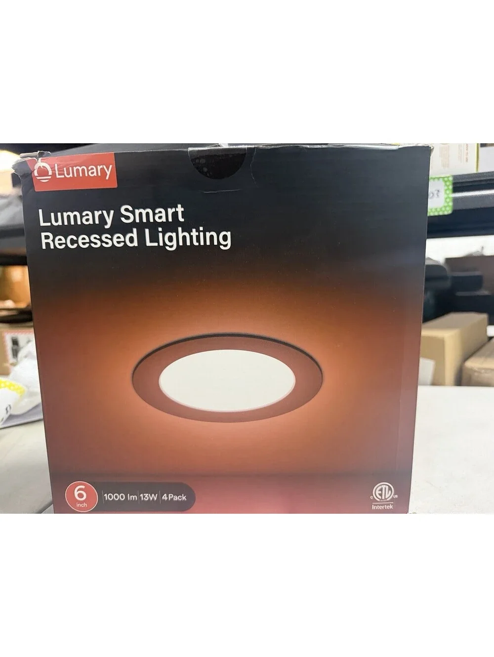 Lumary Smart RGBAI Recessed Lights 6 In 13W 4-pk